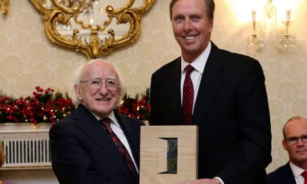 John Lahey wins Ireland’s Presidential Distinguished Service Award